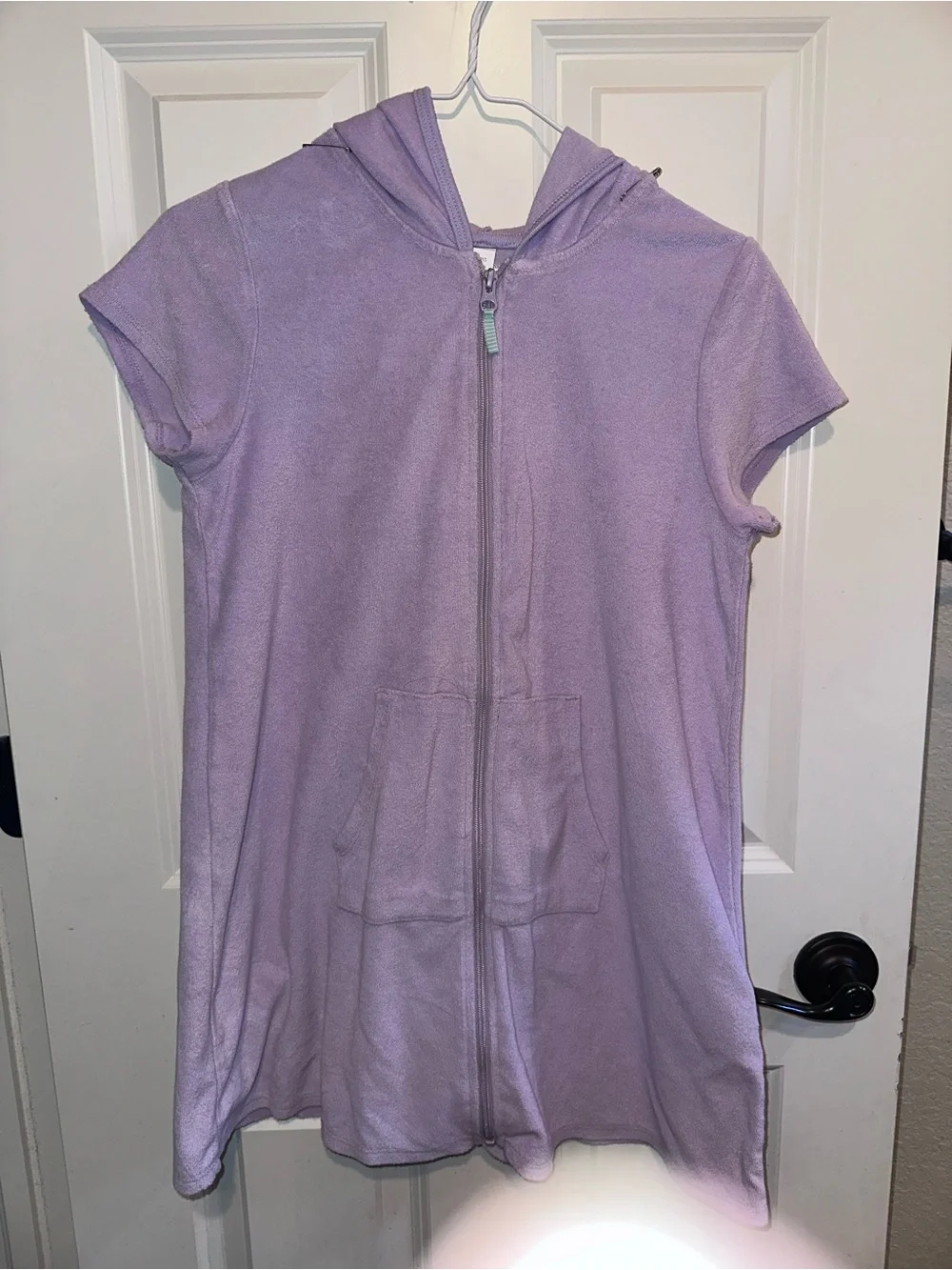 wonder nation Lavender Hooded Swim Coverup Sz XXL 18